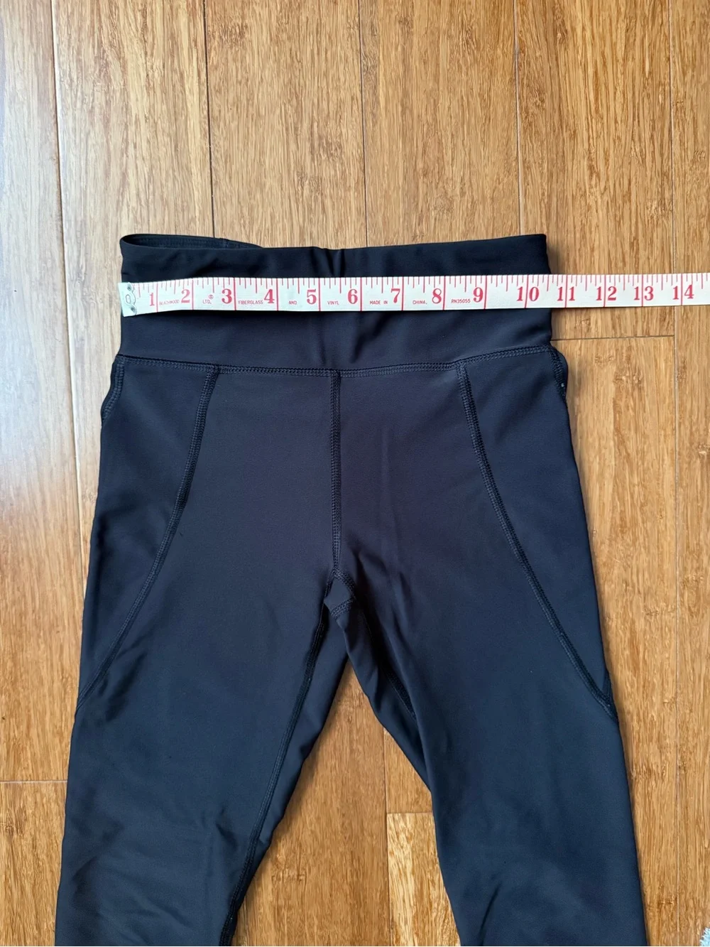 Old Navy Active Powersoft High Rise Girls Black Stretch Go-Dry Leggings - M (8)